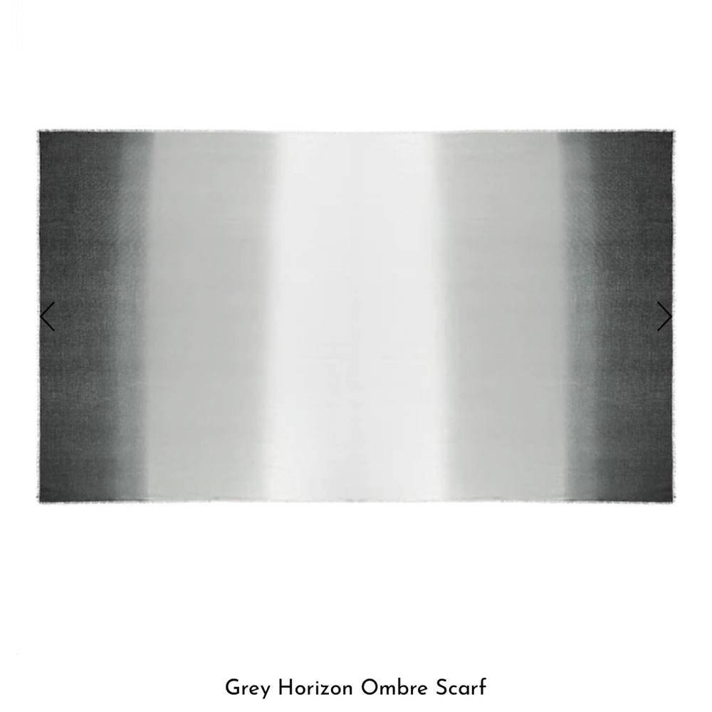 NWT Cushnie Grey Horizon Ombré Scarf - Picture 4 of 5
